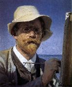 Peder Severin Kroyer Self-Portrait oil painting